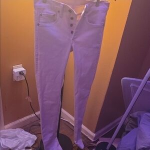 rag & bone Men's White Skinny Jeans 28w